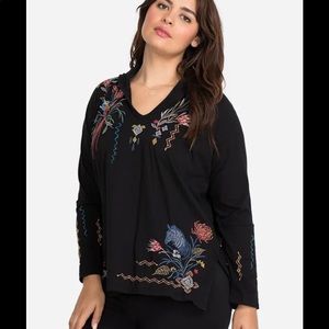 NWT in bag! Johnny Was Watipaso Beach Raw Contrast Hoodie